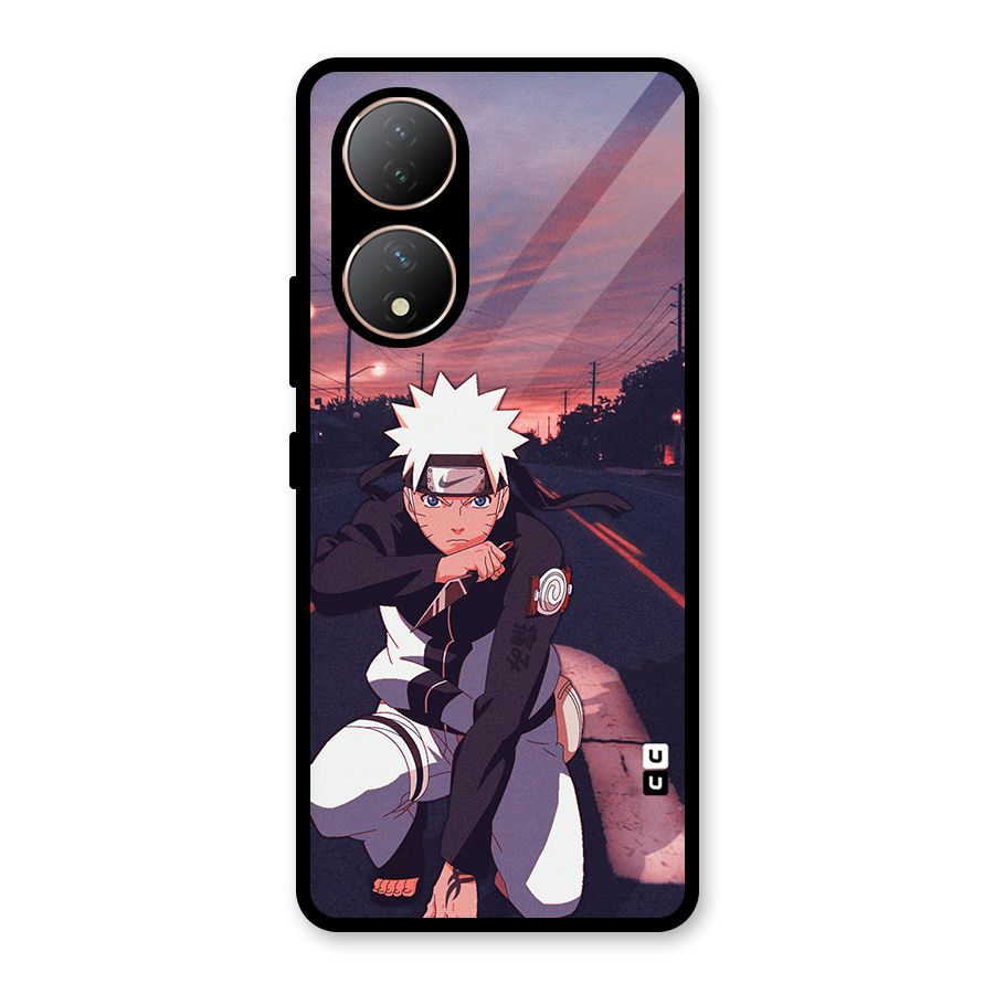 Anime Naruto Aesthetic Glass Back Case for Vivo Y100A