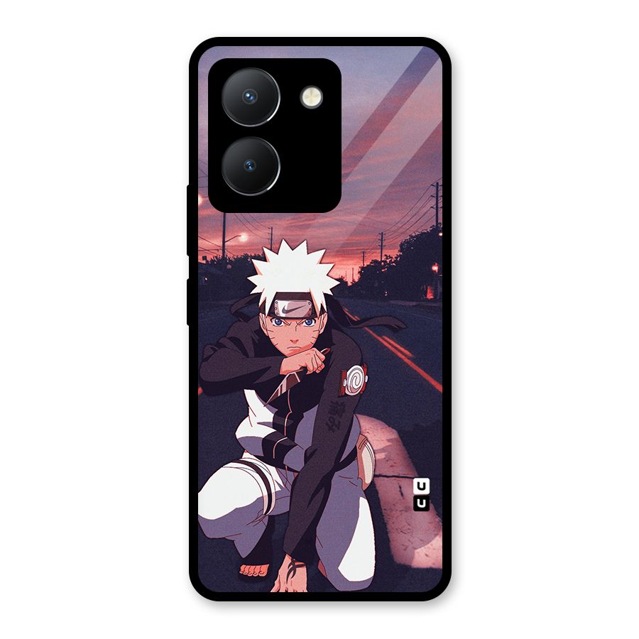 Anime Naruto Aesthetic Glass Back Case for Vivo Y36