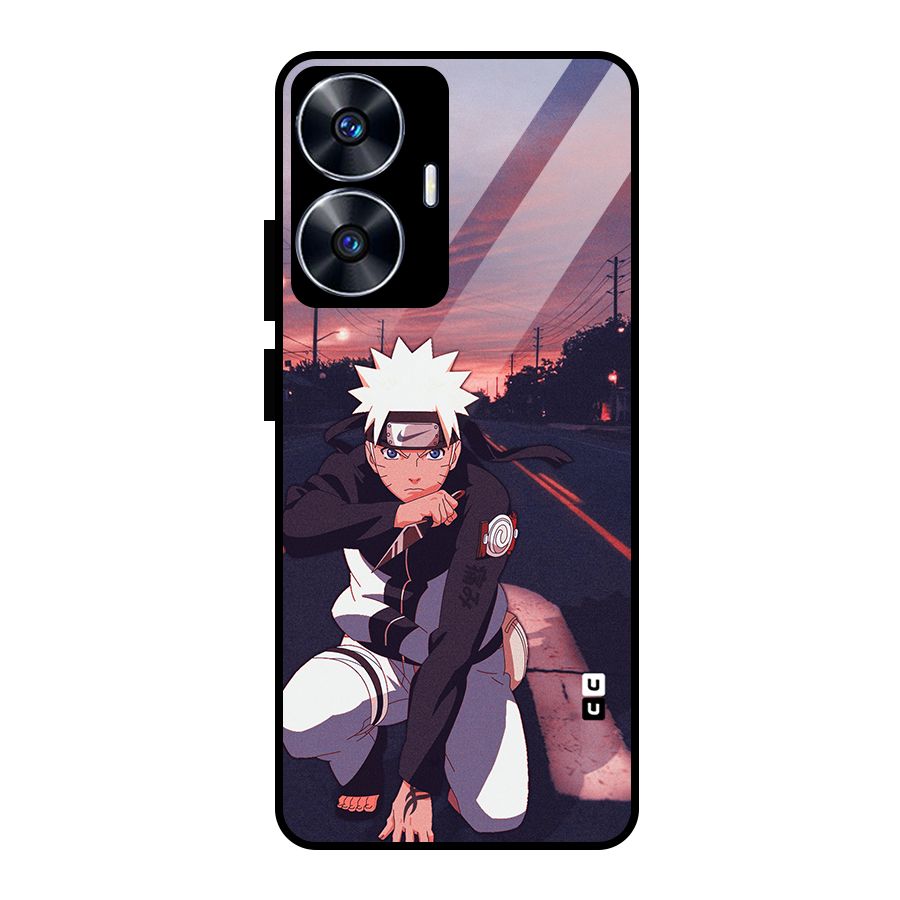 Anime Naruto Aesthetic Glass Back Case for realme C55