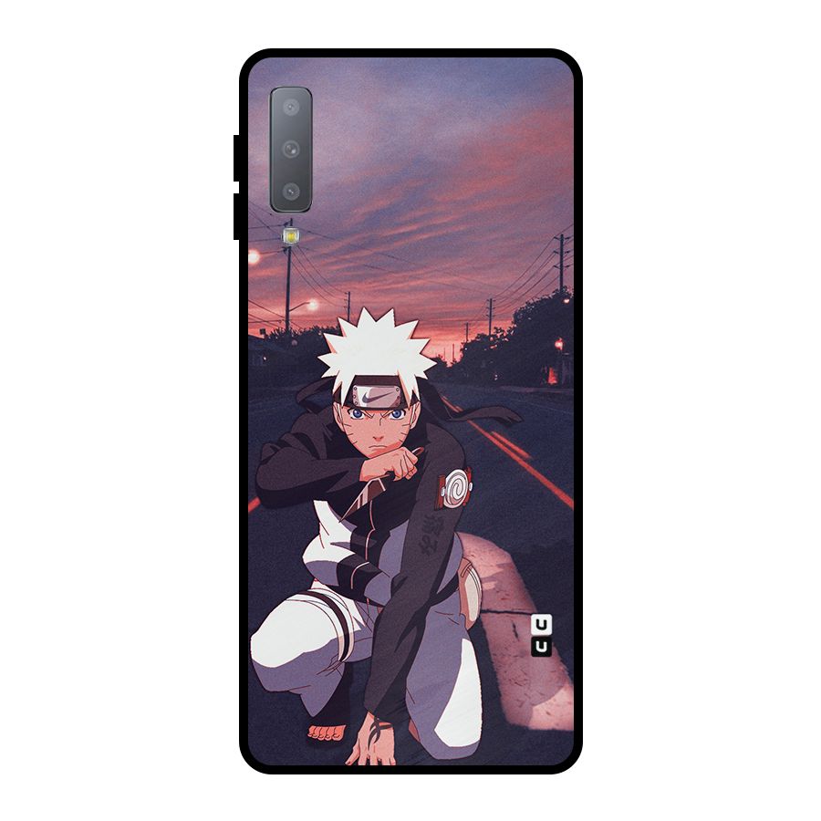 Anime Naruto Aesthetic Metal Back Case for Galaxy A7 (2018)