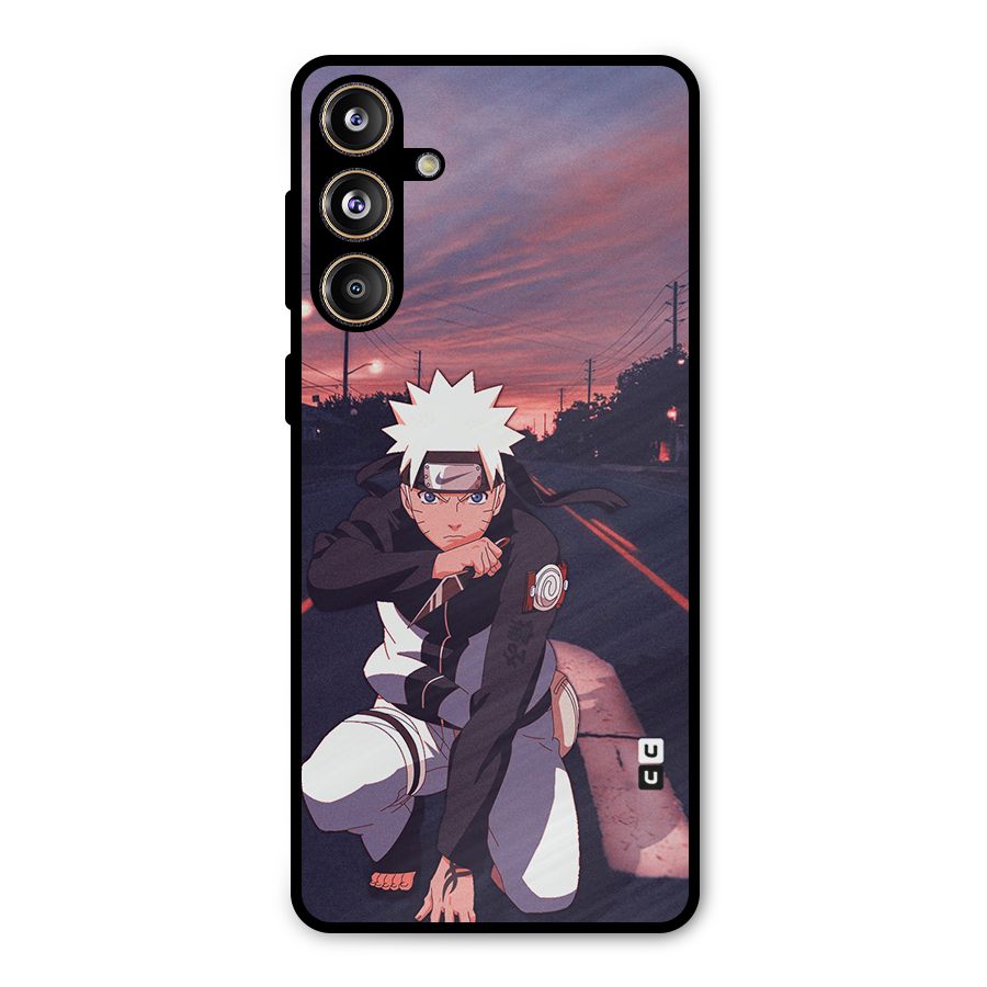 Anime Naruto Aesthetic Metal Back Case for Galaxy F55