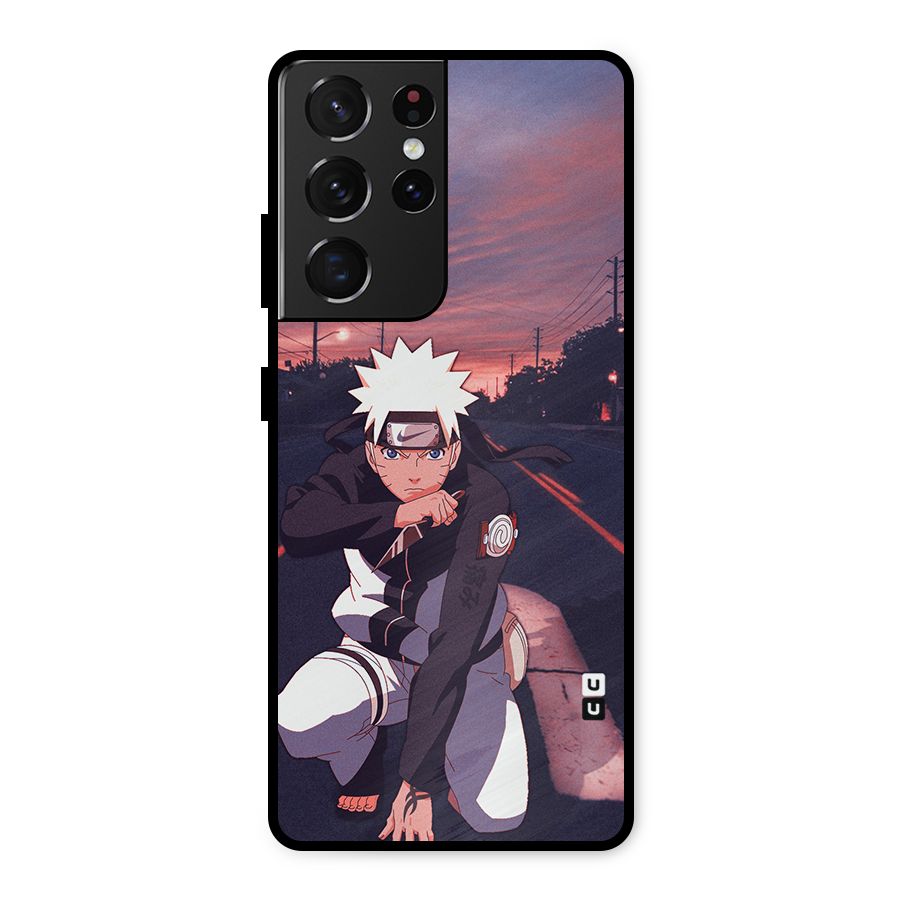 Anime Naruto Aesthetic Metal Back Case for Galaxy S21 Ultra 5G