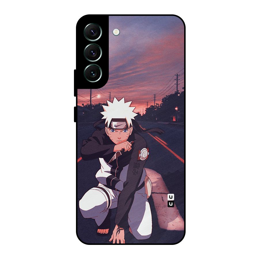 Anime Naruto Aesthetic Metal Back Case for Galaxy S22 Plus 5G