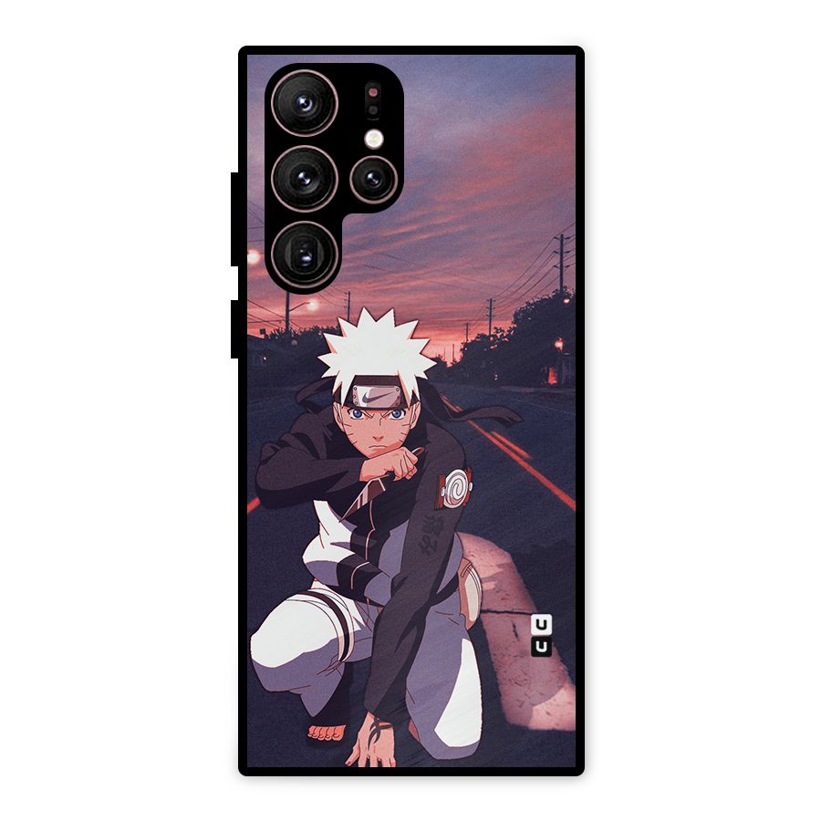 Anime Naruto Aesthetic Metal Back Case for Galaxy S22 Ultra 5G