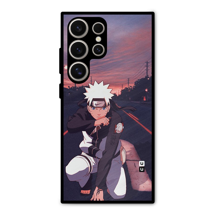 Anime Naruto Aesthetic Metal Back Case for Galaxy S24 Ultra