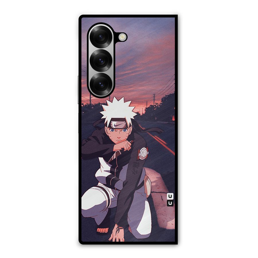 Anime Naruto Aesthetic Metal Back Case for Galaxy Z Fold6