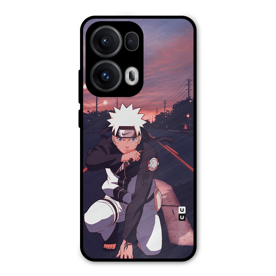 Anime Naruto Aesthetic Metal Back Case for Oppo Reno13 Pro