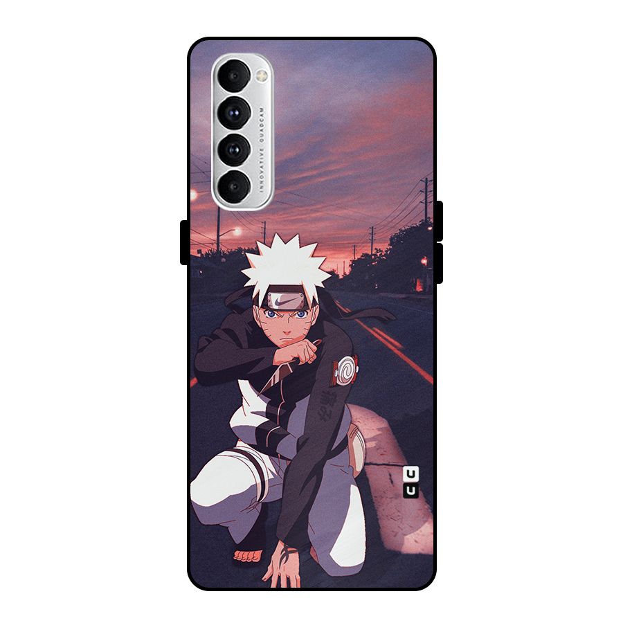 Anime Naruto Aesthetic Metal Back Case for Oppo Reno4 Pro
