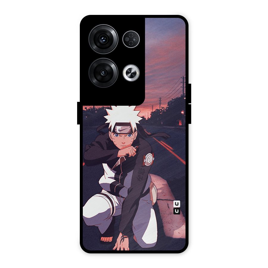 Anime Naruto Aesthetic Metal Back Case for Oppo Reno8 Pro 5G