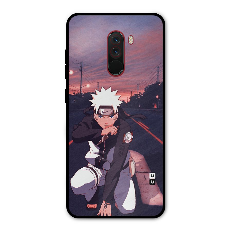 Anime Naruto Aesthetic Metal Back Case for Poco F1