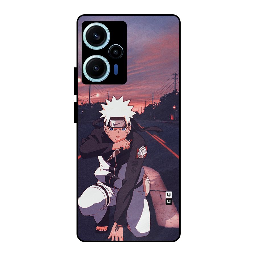 Anime Naruto Aesthetic Metal Back Case for Poco F5