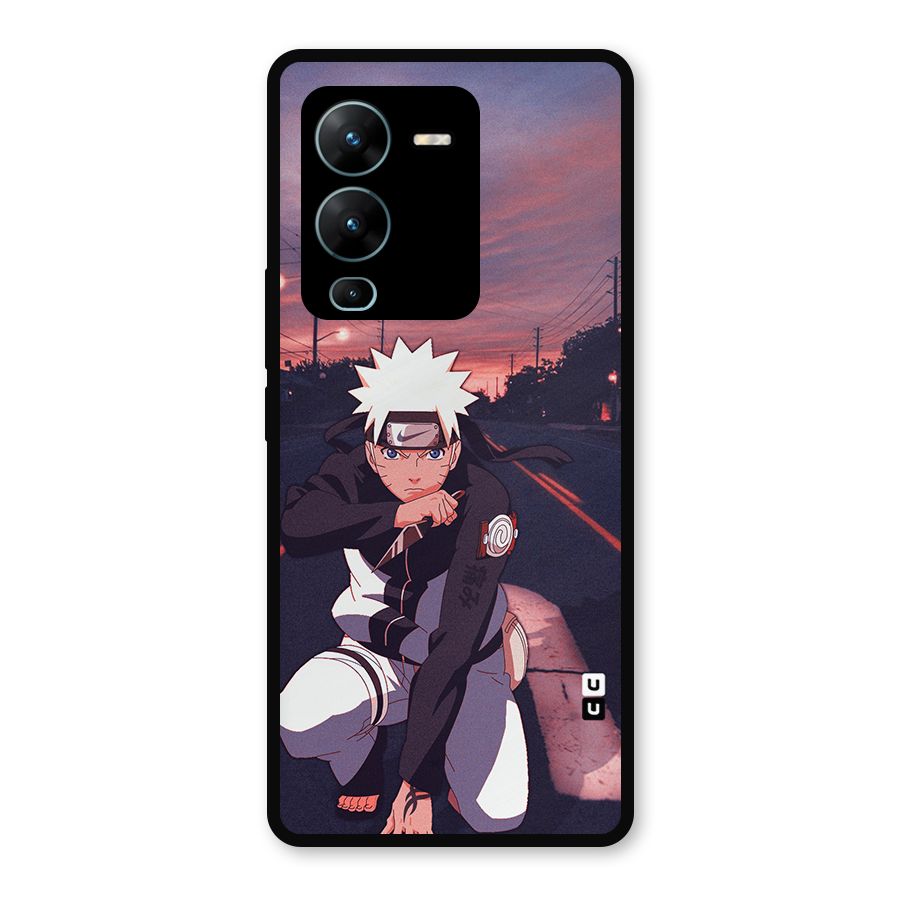 Anime Naruto Aesthetic Metal Back Case for Vivo V25 Pro