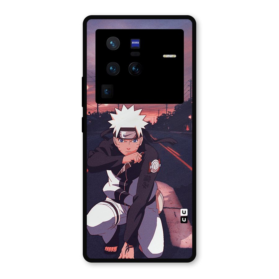 Anime Naruto Aesthetic Metal Back Case for Vivo X80 Pro