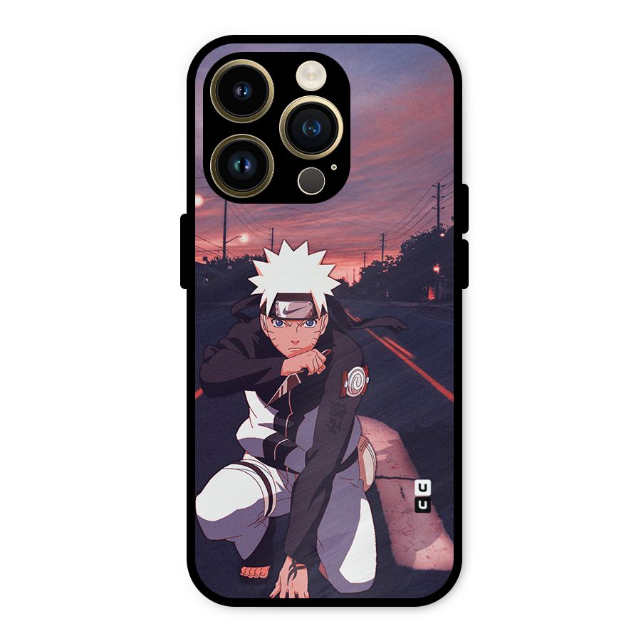 Anime Naruto Aesthetic Metal Back Case for iPhone 14 Pro