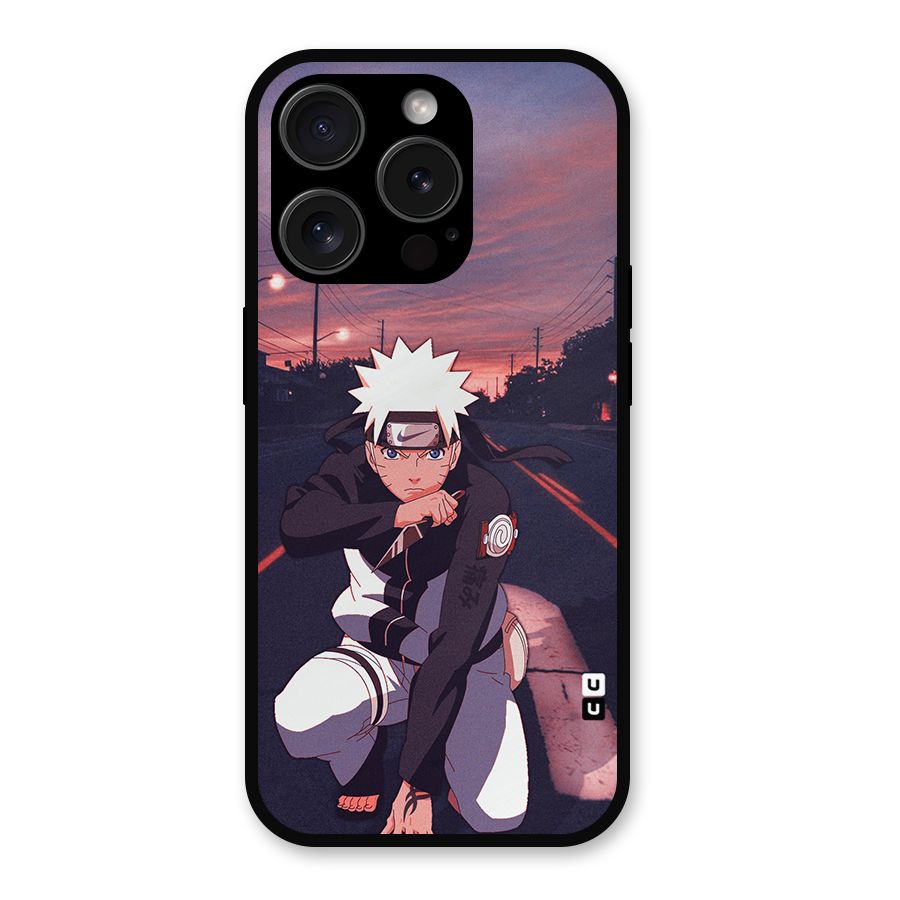 Anime Naruto Aesthetic Metal Back Case for iPhone 15 Pro