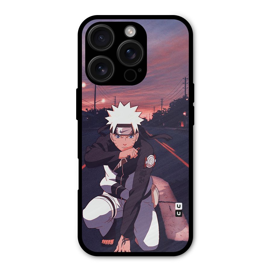 Anime Naruto Aesthetic Metal Back Case for iPhone 16 Pro