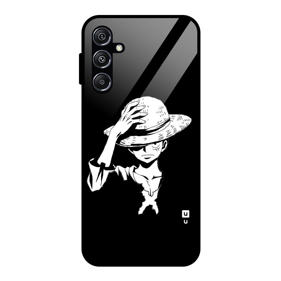 Anime One Piece Luffy Silhouette Glass Back Case for Galaxy M34 5G