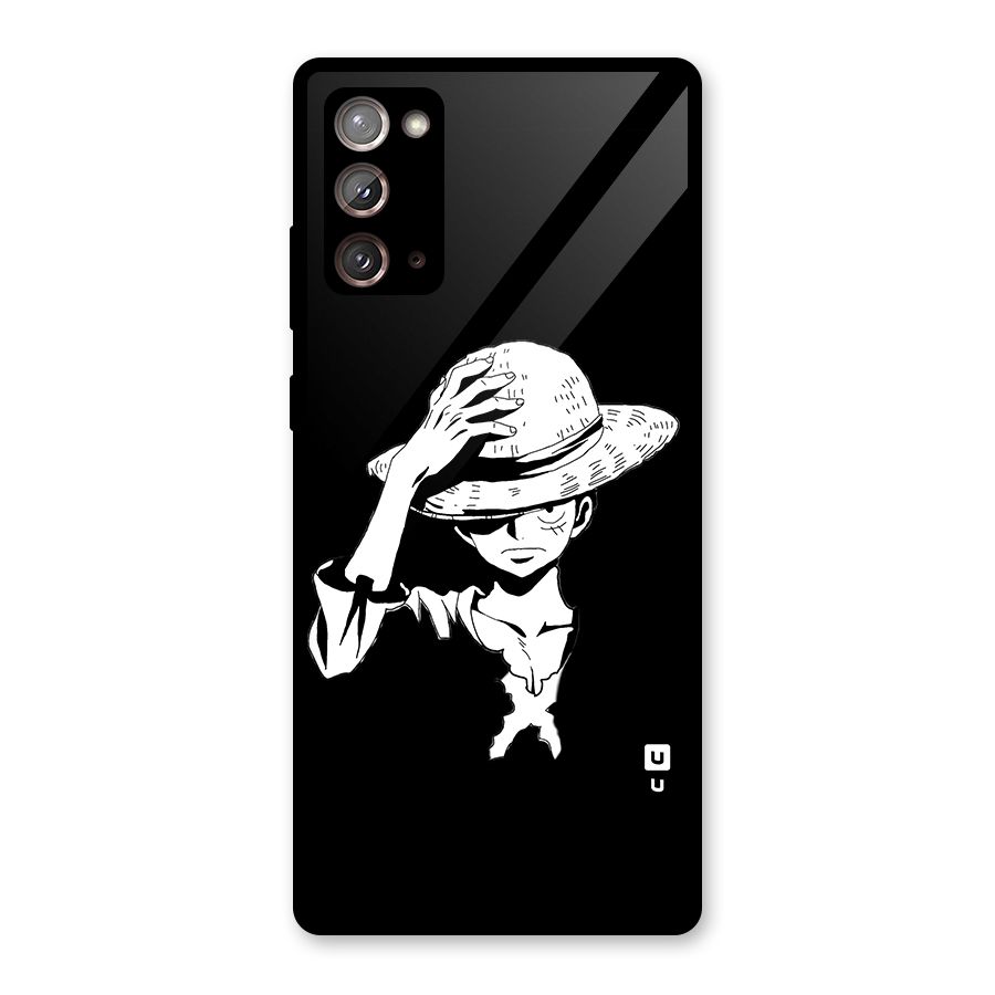 Anime One Piece Luffy Silhouette Glass Back Case for Galaxy Note 20