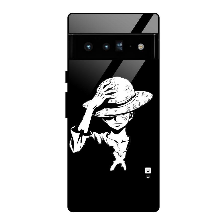 Anime One Piece Luffy Silhouette Glass Back Case for Google Pixel 6 Pro