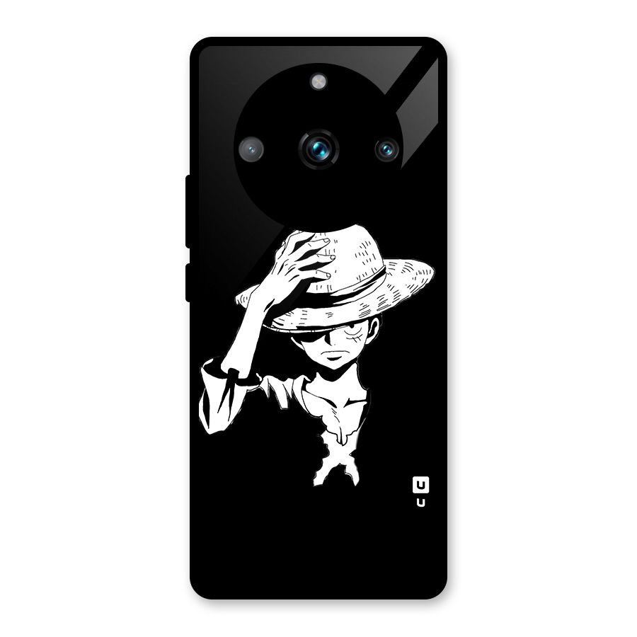Anime One Piece Luffy Silhouette Glass Back Case for Realme 11 Pro