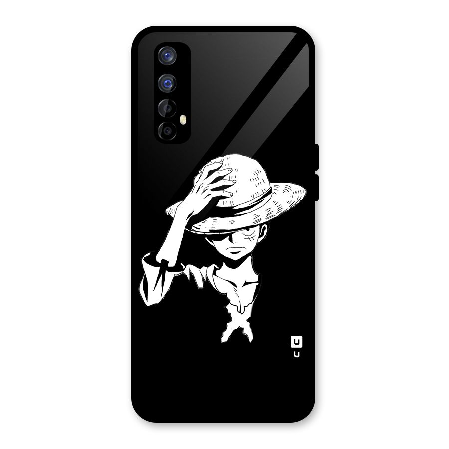 Anime One Piece Luffy Silhouette Glass Back Case for Realme 7