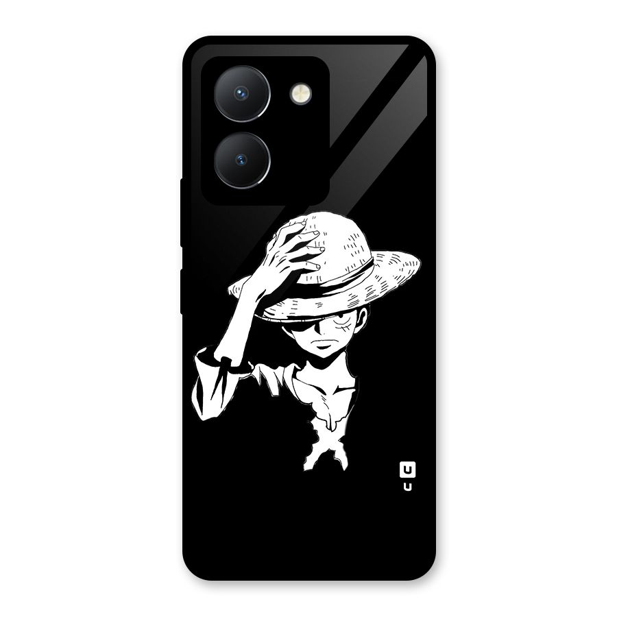 Anime One Piece Luffy Silhouette Glass Back Case for Vivo Y36