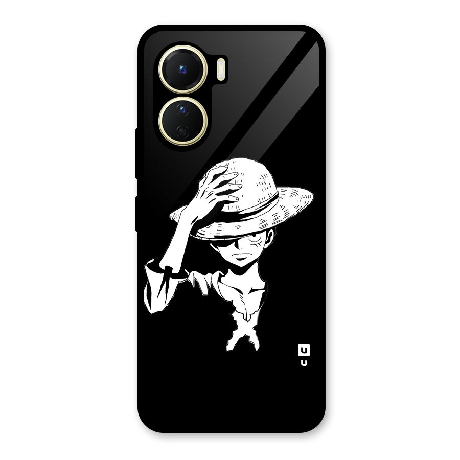 Anime One Piece Luffy Silhouette Glass Back Case for Vivo Y56