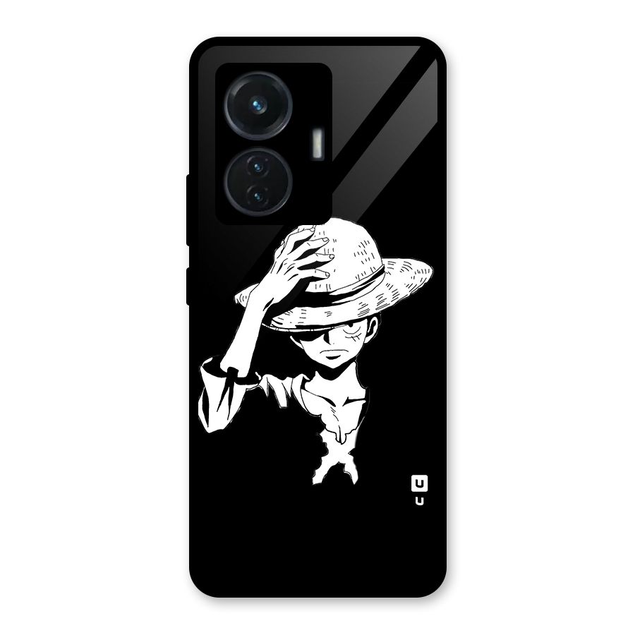 Anime One Piece Luffy Silhouette Glass Back Case for iQOO Z6 44W
