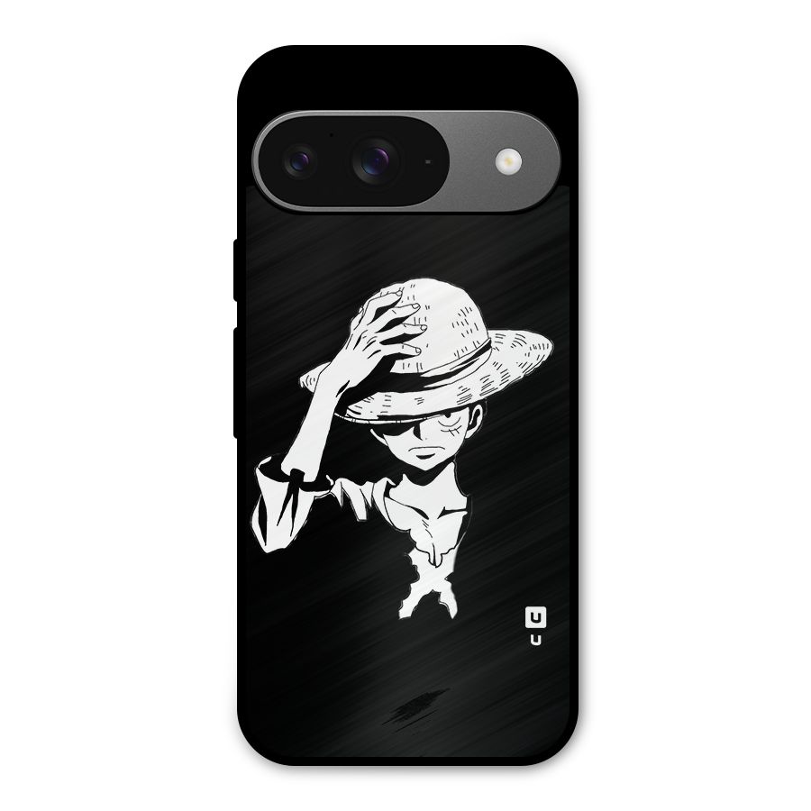 Anime One Piece Luffy Silhouette Metal Back Case for Google Pixel 9