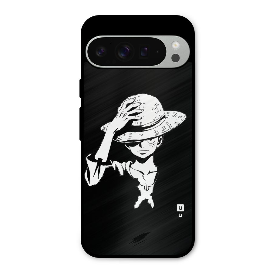 Anime One Piece Luffy Silhouette Metal Back Case for Google Pixel 9 Pro XL