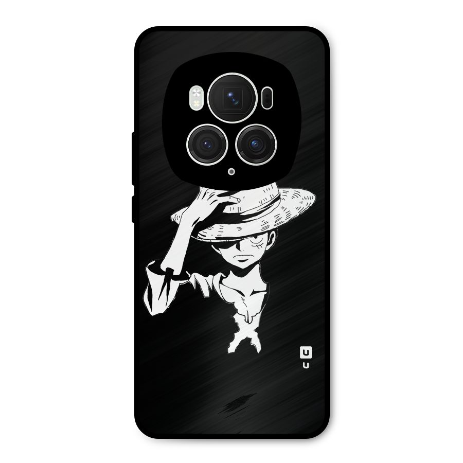 Anime One Piece Luffy Silhouette Metal Back Case for Honor Magic6 Pro