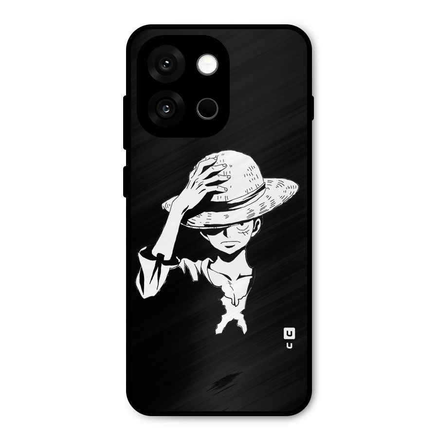 Anime One Piece Luffy Silhouette Metal Back Case for OnePlus 13s
