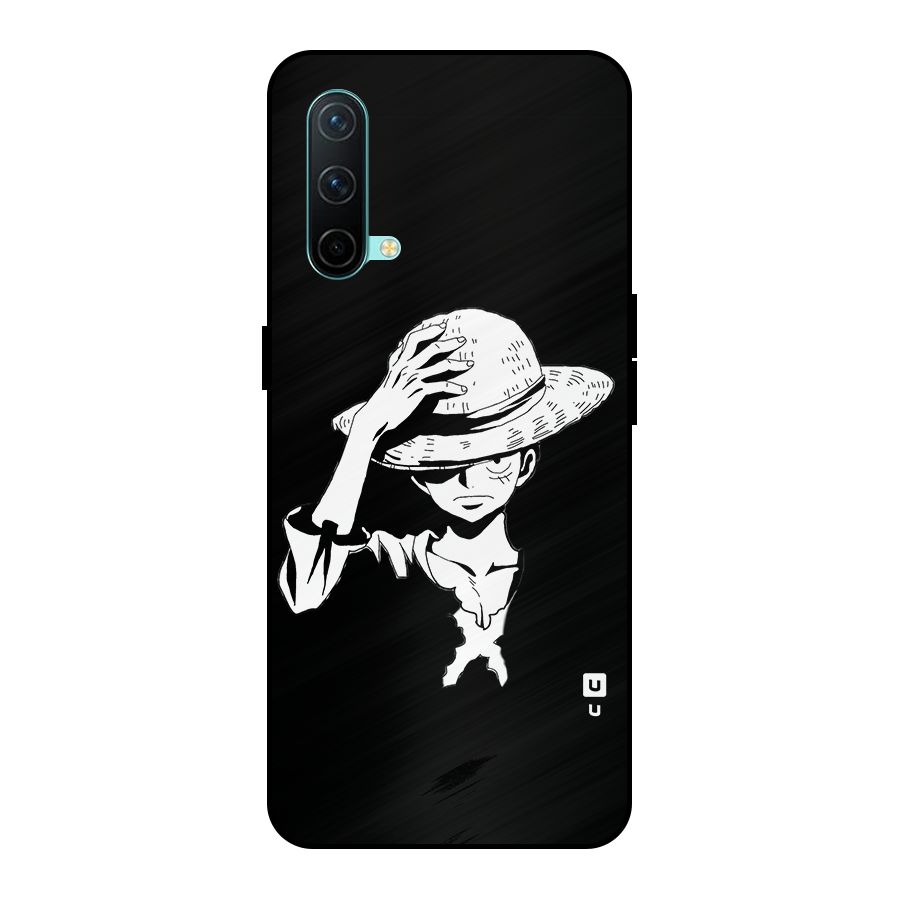 Anime One Piece Luffy Silhouette Metal Back Case for OnePlus Nord CE 5G