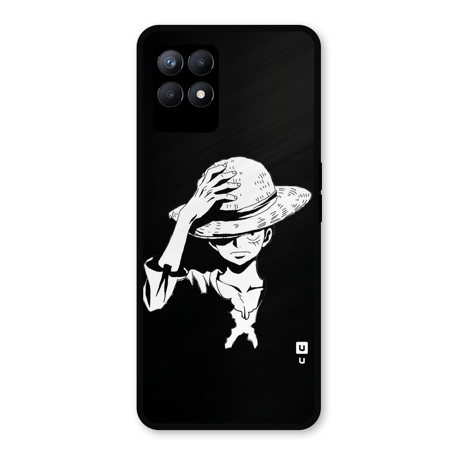 Anime One Piece Luffy Silhouette Metal Back Case for Realme 8i