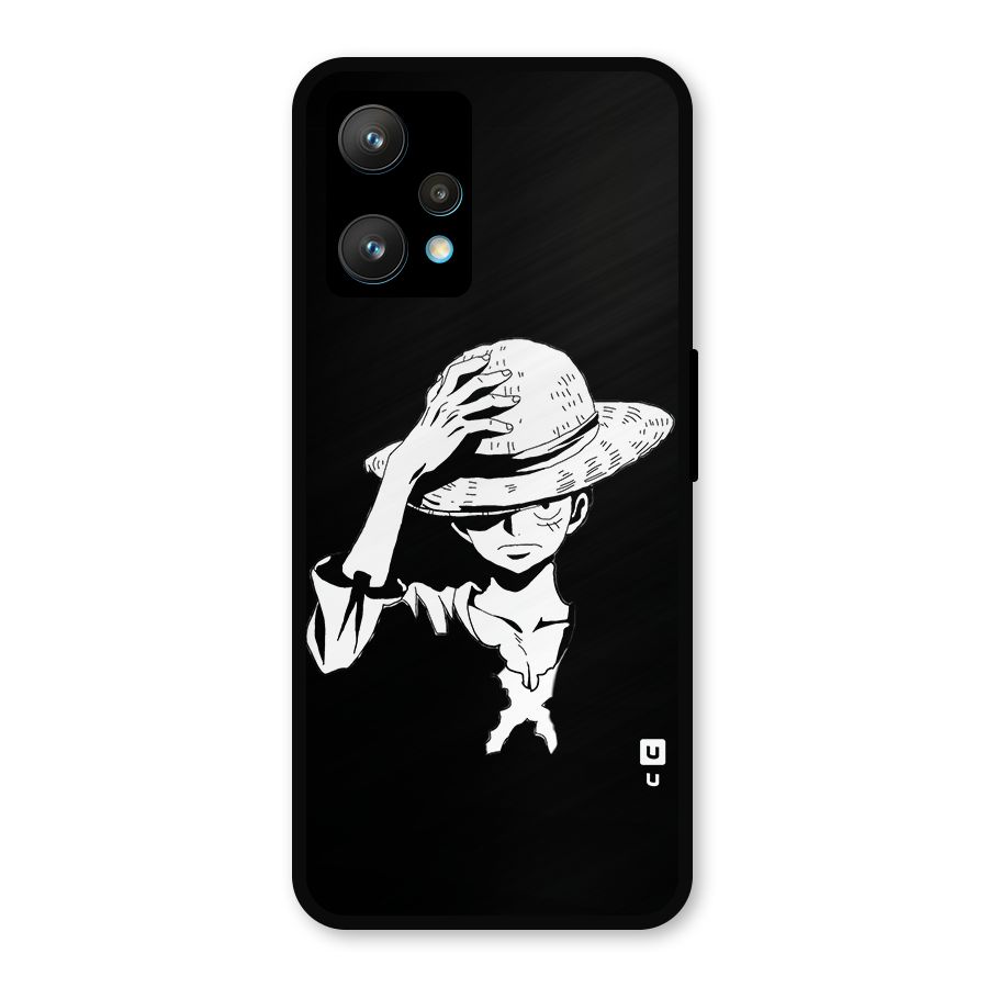 Anime One Piece Luffy Silhouette Metal Back Case for Realme 9
