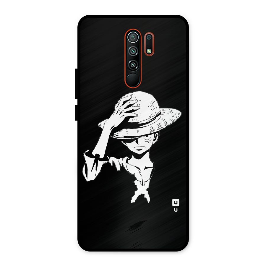Anime One Piece Luffy Silhouette Metal Back Case for Redmi 9 Prime