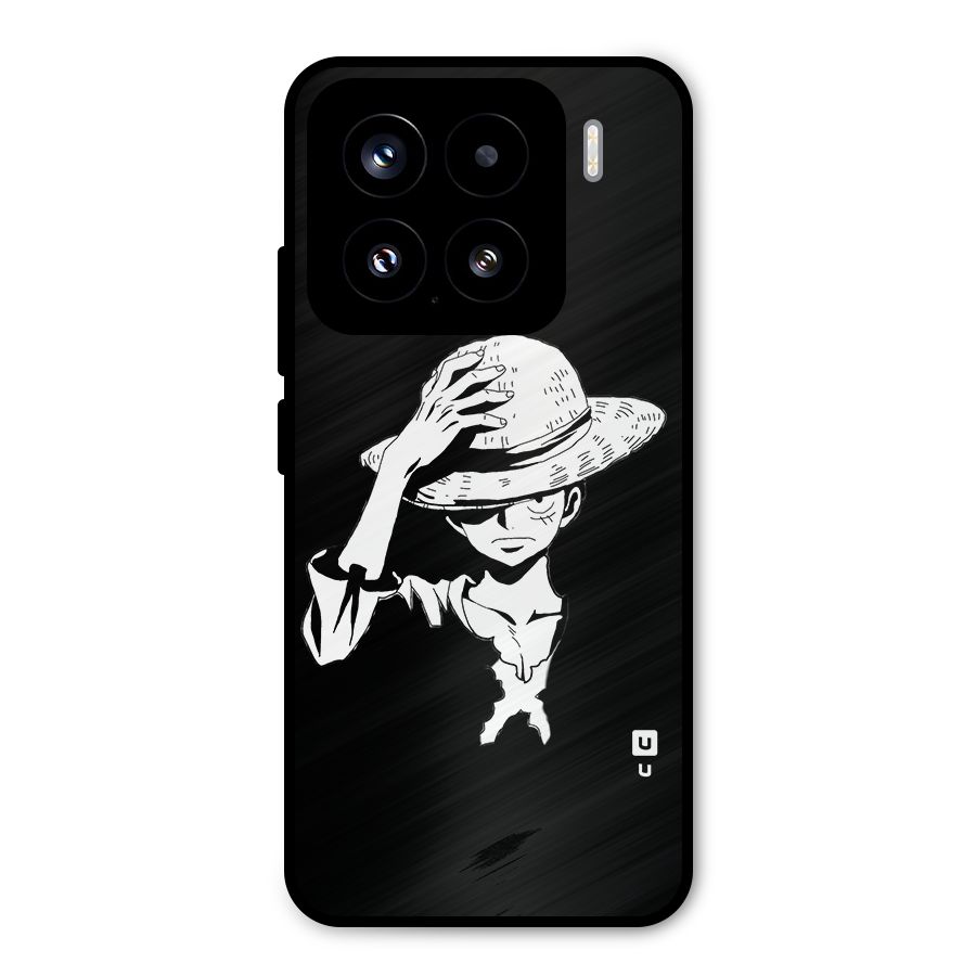 Anime One Piece Luffy Silhouette Metal Back Case for Xiaomi 15