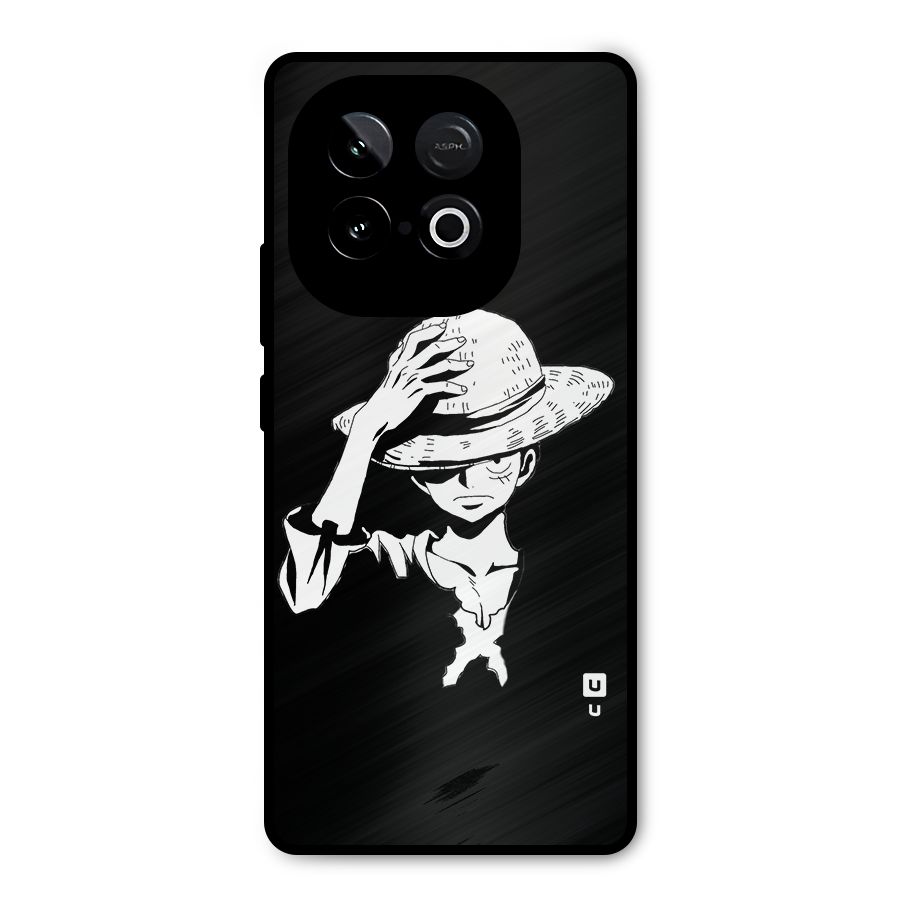 Anime One Piece Luffy Silhouette Metal Back Case for iQOO Neo 10