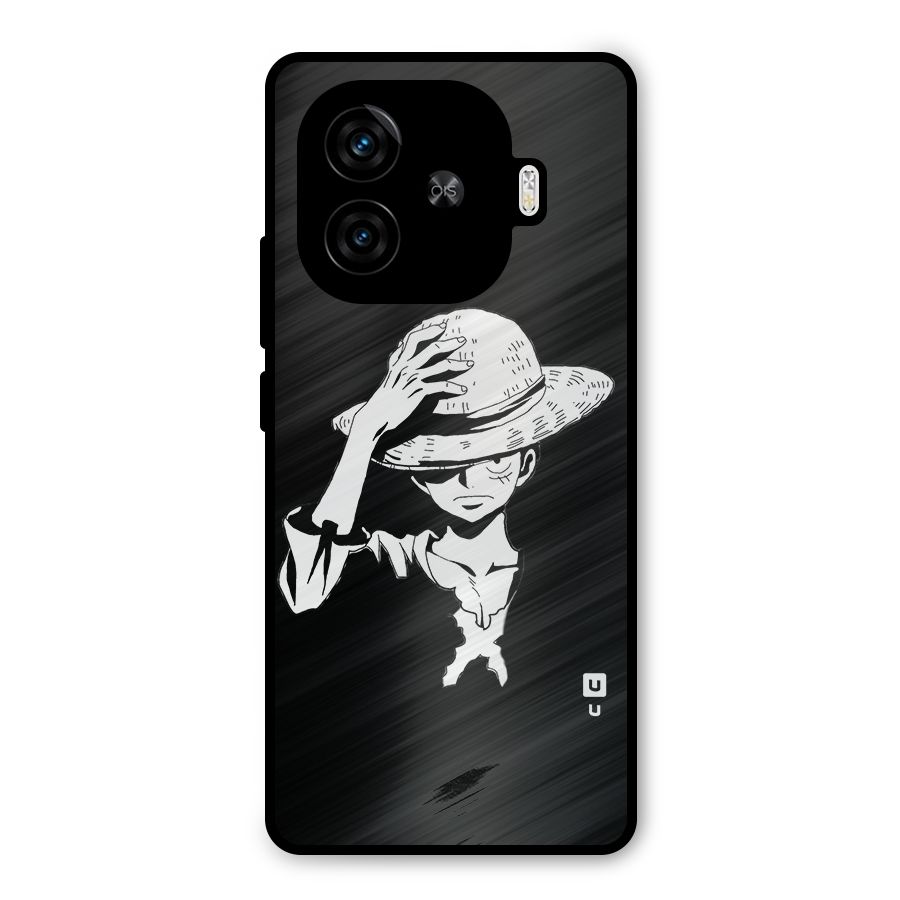 Anime One Piece Luffy Silhouette Metal Back Case for iQOO Neo 10R