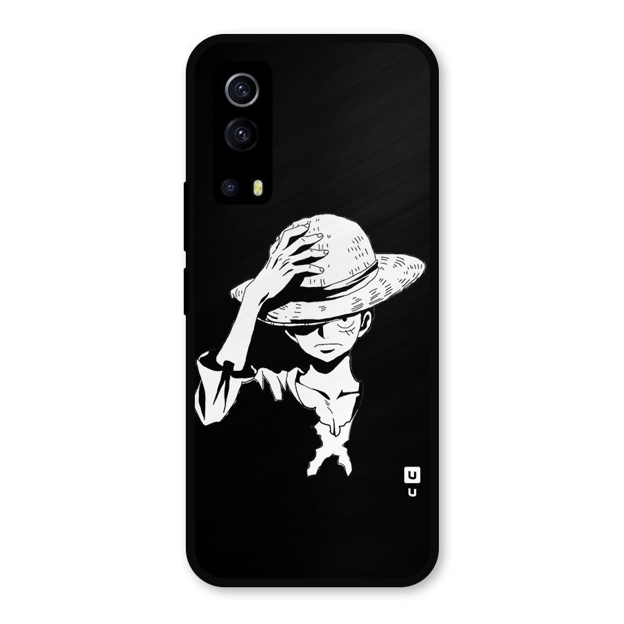 Anime One Piece Luffy Silhouette Metal Back Case for iQOO Z3
