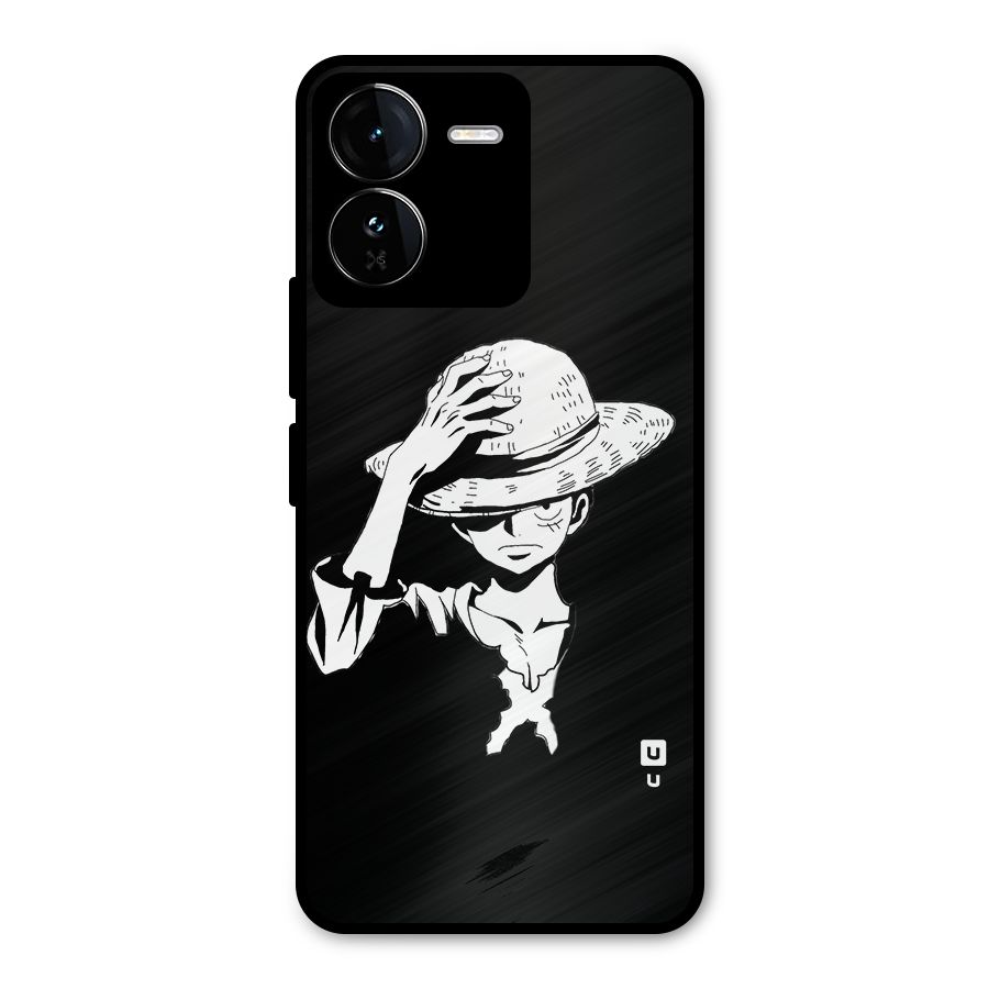 Anime One Piece Luffy Silhouette Metal Back Case for iQOO Z9