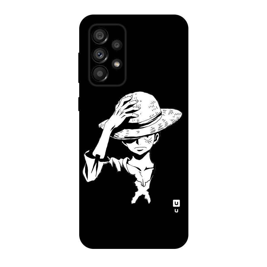 Anime One Piece Luffy Silhouette Original Polycarbonate Back Case for Galaxy A73 5G