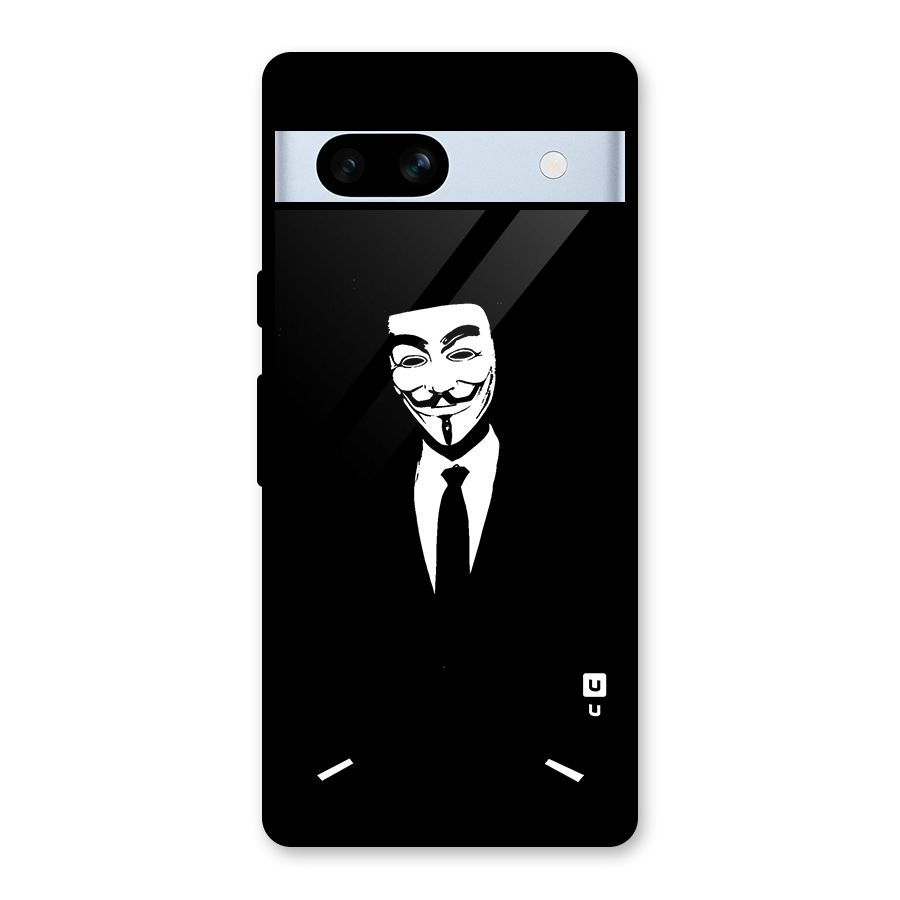 Anonymous Cool Gentleman Glass Back Case for Google Pixel 7a