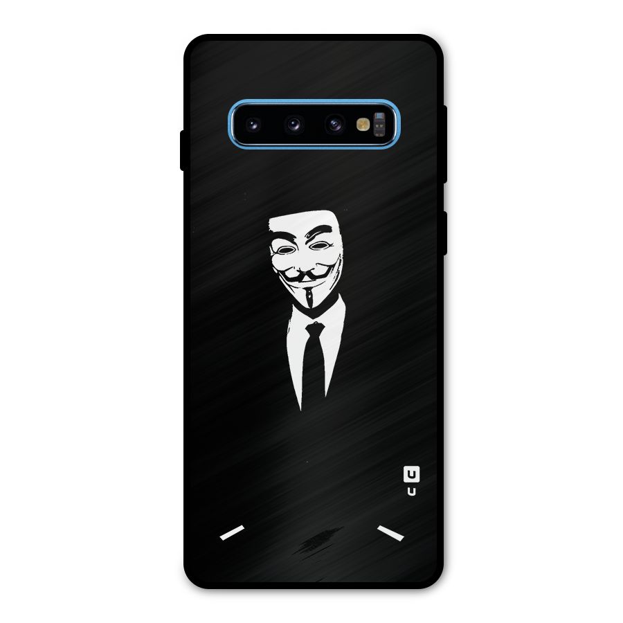 Anonymous Cool Gentleman Metal Back Case for Galaxy S10