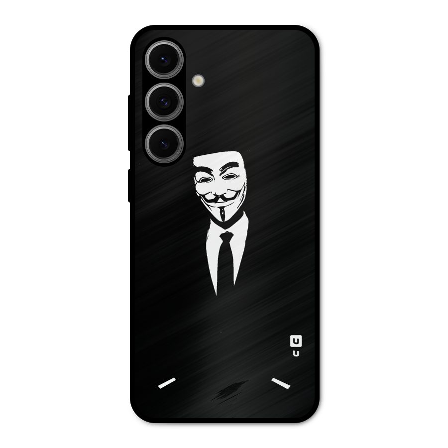Anonymous Cool Gentleman Metal Back Case for Galaxy S24 FE