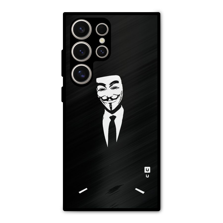 Anonymous Cool Gentleman Metal Back Case for Galaxy S24 Ultra