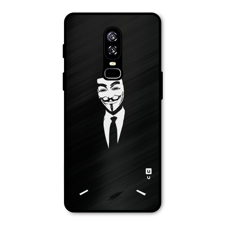 Anonymous Cool Gentleman Metal Back Case for OnePlus 6