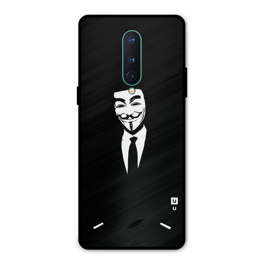 Anonymous Cool Gentleman Metal Back Case for OnePlus 8