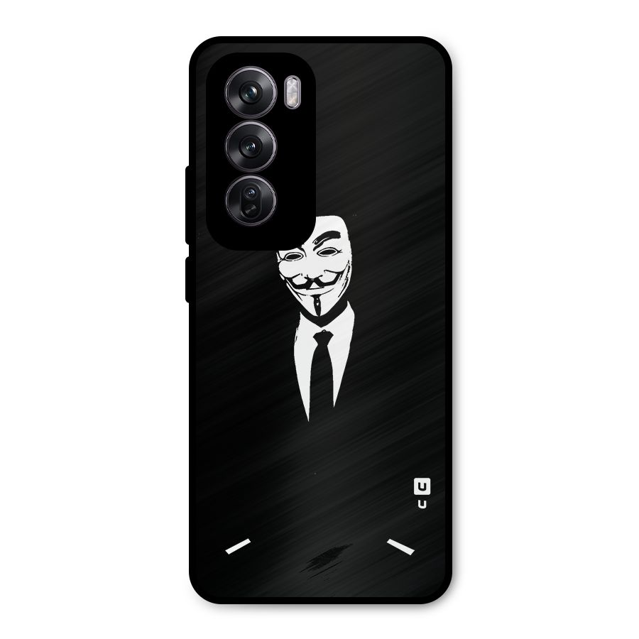 Anonymous Cool Gentleman Metal Back Case for Oppo Reno12 Pro