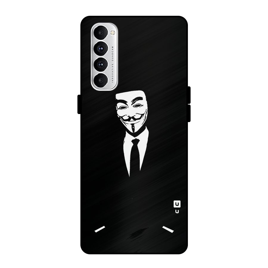 Anonymous Cool Gentleman Metal Back Case for Oppo Reno4 Pro